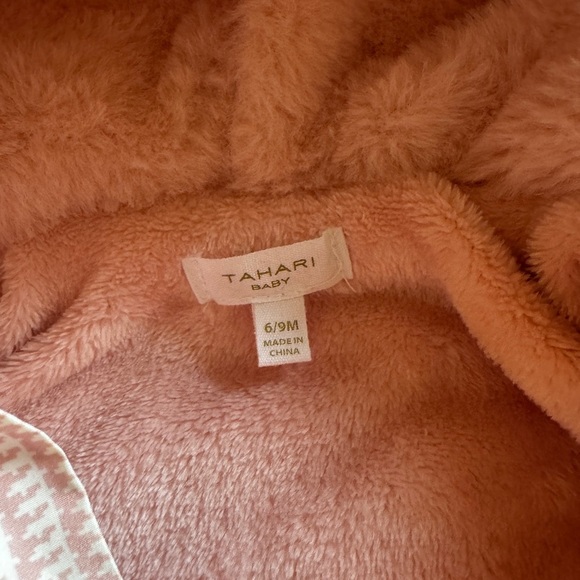 Tahari Baby Soft Pink Fleece Snowsuit - Picture 3 of 3